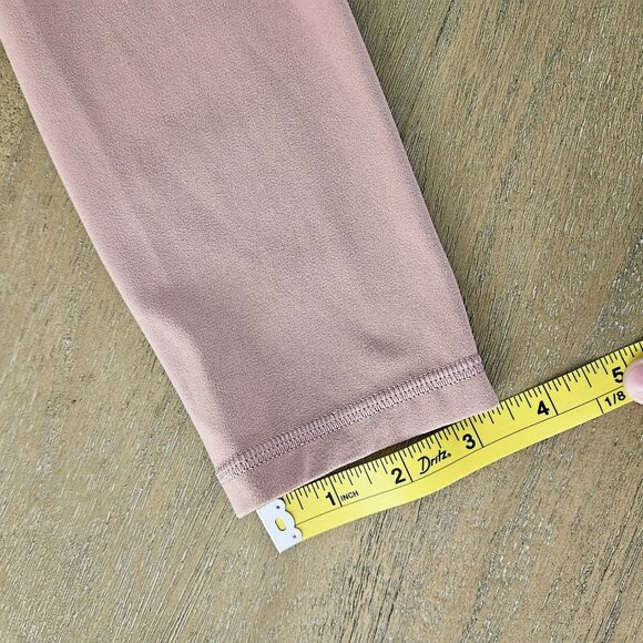 ATHLETA Salutation Stash Pocket II Printed 7/8 Tight Dusty Pink XSP - Picture 6 of 7